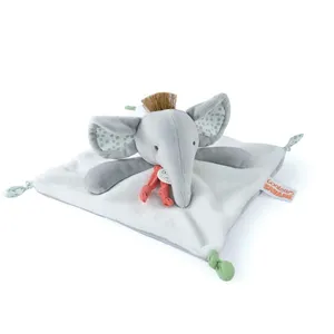 Comparateur de prix : Doudou et Compagnie Doudou Plat Éléphant Gris 25 Cm