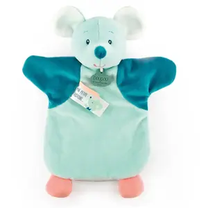 Doudou et Compagnie - Doudou marionnette - Souris - Verte- DC4005 pas cher