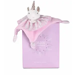 Les Chouchoux - Doudou Licorne Rose pas cher