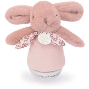 Comparateur de prix : Veilleuse musicale culbuto rose Lapin Doudou (24 cm)