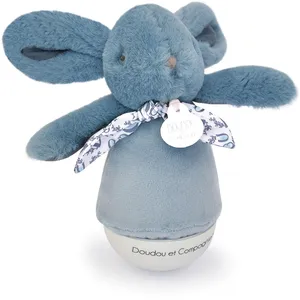 Comparateur de prix : Veilleuse musicale culbuto bleu Lapin Doudou (24 cm)