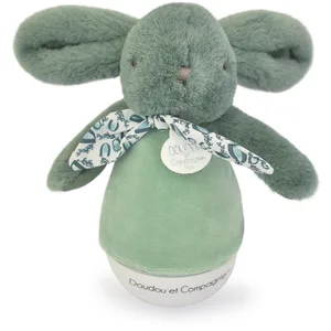 Comparateur de prix : Veilleuse musicale culbuto vert sauge Lapin Doudou (24 cm)