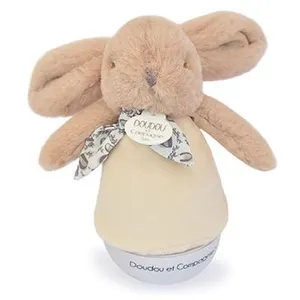 Comparateur de prix : Veilleuse musicale culbuto beige sable Lapin Doudou (24 cm)