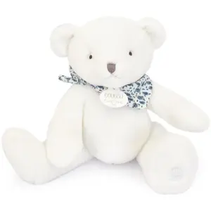 Doudou et Compagnie Ours En Peluche 25 Cm Blanc - Blanc pas cher