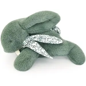 Peluche Lapin Doudou Pantin vert sauge (25 cm) pas cher