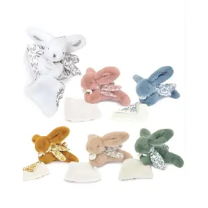 Doudou Lapin pantins avec doudou assortiment Doudou et Compagnie pas cher