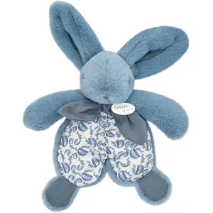 Doudou et Compagnie Doudou Plat Lapin Bleu Lapin Doudou 18 Cm - Doudou Et Compagnie pas cher