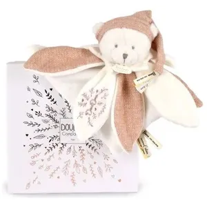 Comparateur de prix : Doudou plat petales ours rose - 25 cm - collection anniversaire DC4332