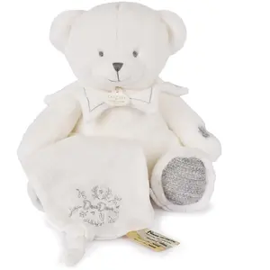 Doudou 25 ans ours pantin avec mouchoir GRIS Doudou & Compagnie pas cher