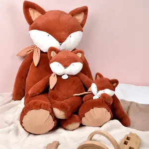 Peluche géante renard Pantin roux (75 cm) pas cher