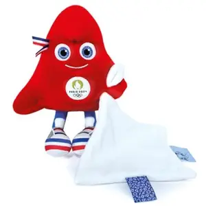 Peluche mascotte JO 2024 avec Doudou - 22 cm pas cher
