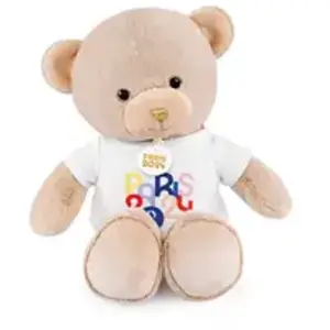 Peluche Doudou et Compagnie Ours Paris avec T-shirt 2024 Beige pas cher