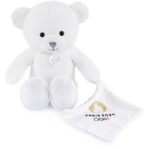 Comparateur de prix : Peluche Doudou et Compagnie Ours Paris Blanc avec doudou
