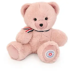 Ours en Peluche Articulé Français Rose Pastel pas cher