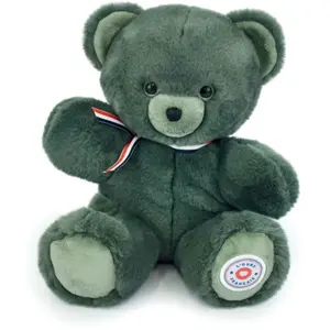 Ours en Peluche Articulé Français Vert kaki pas cher
