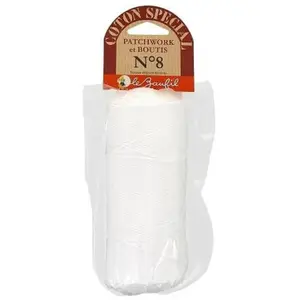 Distrifil Coton spécial boutis n°8 blanc