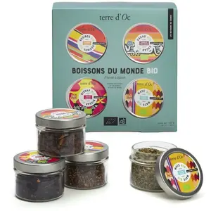Nature & Découvertes Coffret 4 boissons du monde bio pas cher