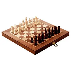 Loisirs Nouveaux Jeu d’échecs bois en mallette 30 cm pas cher