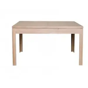 Hellin - Table carrée extensible en chêne blanchi L140/200 - boston