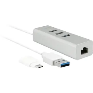 Novodio Hub 3 ports USB 3.0 + Gigabit Ethernet avec adaptateur USB-CVendu paramazon