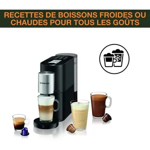 KRUPS ATELIER NESPRESSO Machine à Café 9 Recettes, Mousseur à Lait YY4355FD pas cher
