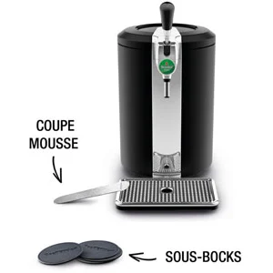 Comparateur de prix : Machine à bière - KRUPS - Beertender - 5 L - Gris - Compatible 8 fûts