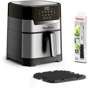 Comparateur de prix : Friteuse sans huile MOULINEX Easy Fry and Grill+Couteau Tefal YY5138F