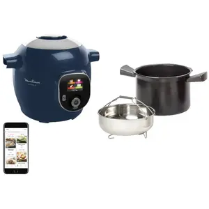 Moulinex Cookeo Multicuiseur 150 recettes Rapide 6 L 6 personnes Bleu CE851410-RA pas cher