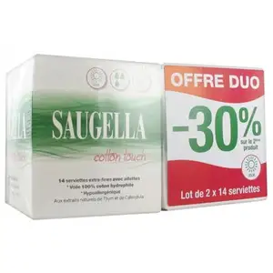 Comparateur de prix : Saugella Toallas de Algodón Día 2 14uds