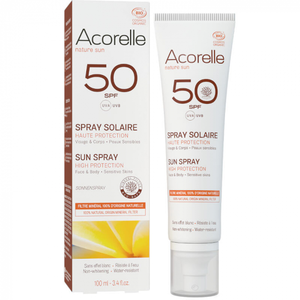 Acorelle Nature Sun Spray Solaire SPF50 Bio 100ml pas cher