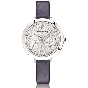 Montre Femme PIERRE LANNIER en Cuir Bleu Etanche pas cher