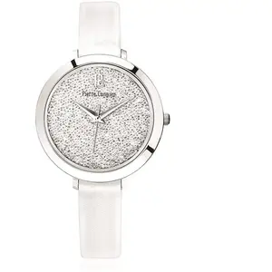 Montre Femme PIERRE LANNIER en Cuir Blanc pas cher
