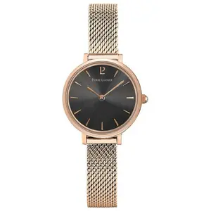 Pierre Lannier Nova Femme 014J938 Acier Milanais Doré Rose boite 26mm pas cher
