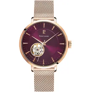 Pierre Lannier Montre Femme Pierre Lannier Automatique Acier Rose pas cher