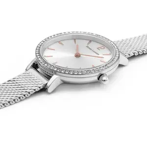 Montre Femme PIERRE LANNIER NOVA - Acier Gris - Quartz - Verre minéral - Analogique pas cher