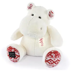 Comparateur de prix : Peluche Hippopotame 40 cm blanc noël Histoire d'Ours