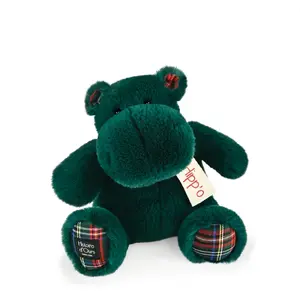 Peluche Hippopotame 25 cm vert sapin Histoire d'Ours pas cher