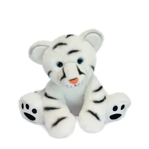 Doudou et Compagnie Histoire D'ours Bébé Tigre Blanc 25cm