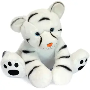 Peluche Bébé Tigre Blanc - Histoire d'ours - 35 cm - Doux et Adorable pas cher