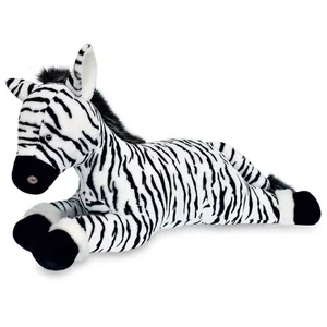 Peluche Zéphir le Zèbre - HISTOIRE D'OURS - 45/59 cm - Blanc - Plush - PelucheVendu parfnac
