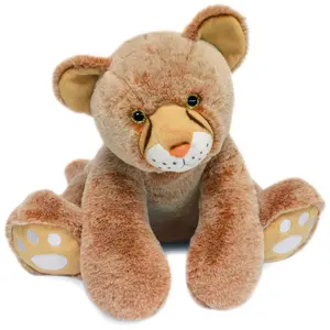 Peluche Histoire d'Ours Bébé Lion Marron 35/44 cm HO3058 pas cher