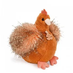 Comparateur de prix : Histoire d'Ours Peluche poule orange Les Poulettes Champêtres Chics (20 cm)