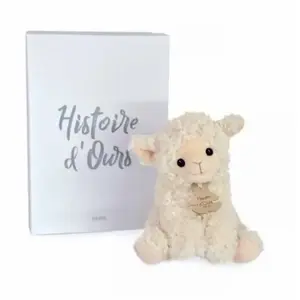 Comparateur de prix : Histoire D'ours - Peluche Agneau Vintage - Ivoire - 20 Cm