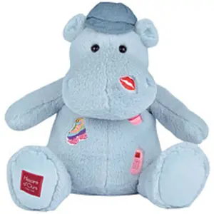 Doudou et Compagnie Hippo, hellblau 38cm (38 cm) pas cher