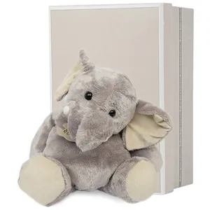 Comparateur de prix : Doudou et Compagnie Jouet en peluche - HISTOIRE D'OURS - Eléphant grand modèle - Bleu - Mixte - 38 cm