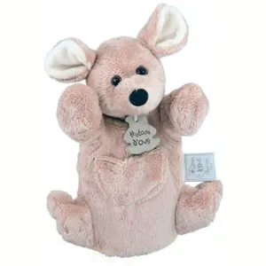 Doudou marionnette souris beige histoire d'ours pas cher