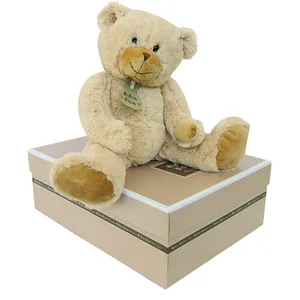 Doudou et Compagnie Histoire d'Ours Peluche Calin'Ours Beige 25 cm pas cher