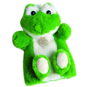Doudou et Compagnie Douce marionnette grenouille - histoire d'ours pas cher