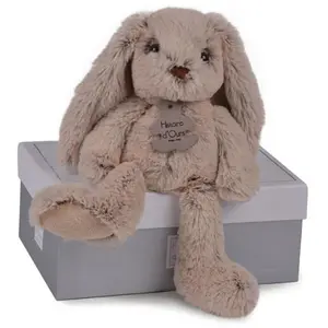 Doudou et Compagnie Histoire D'ours Copains Calins - Lapin Beige 25 Cm pas cher