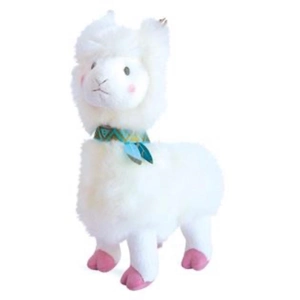 Doudou et Compagnie Peluche Lama blanc Girls & Glitter (20 cm) pas cher